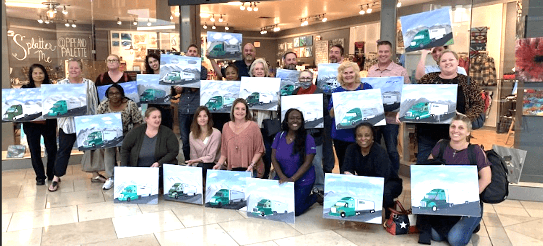 Paint 'N Sip Party in Plano with Pipe & Palette