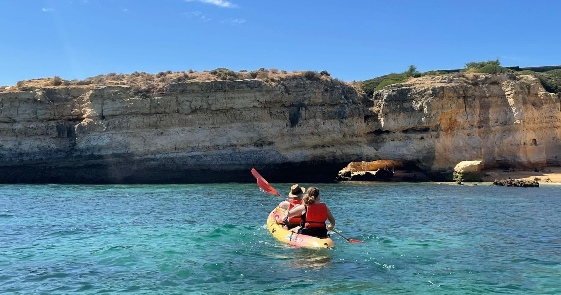 Kayak Adventure with Albufeira Surf & SUP in Faro Coastline