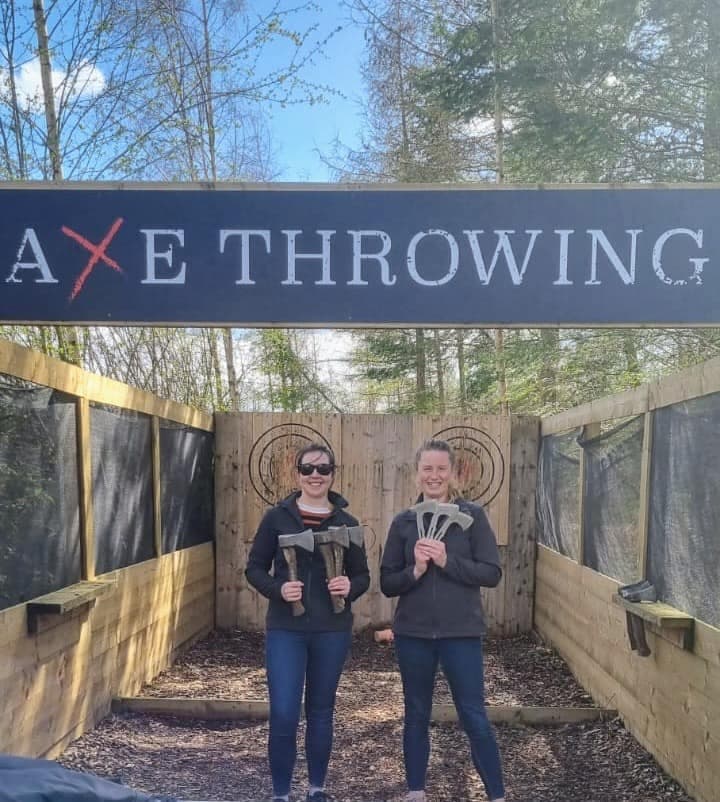 Axe Throwing at Wild Cairns in North Berwick, Scotland