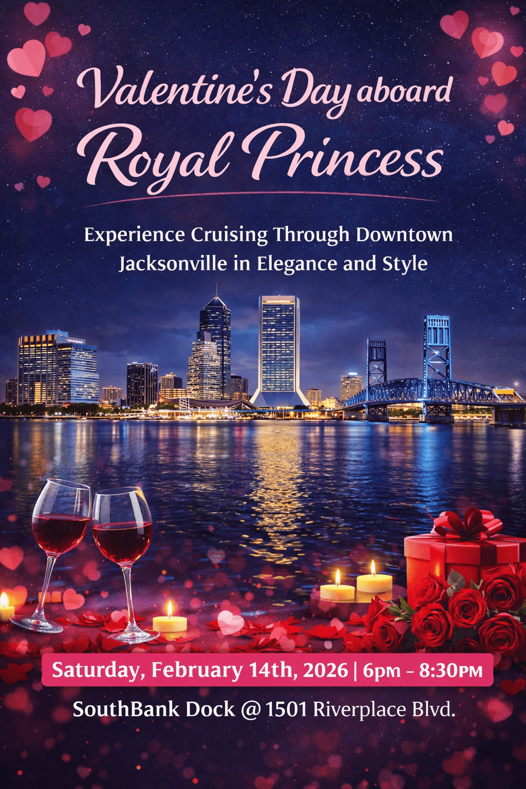 Valentine’s Day Cruise Aboard the Royal Princess on the St. Johns River