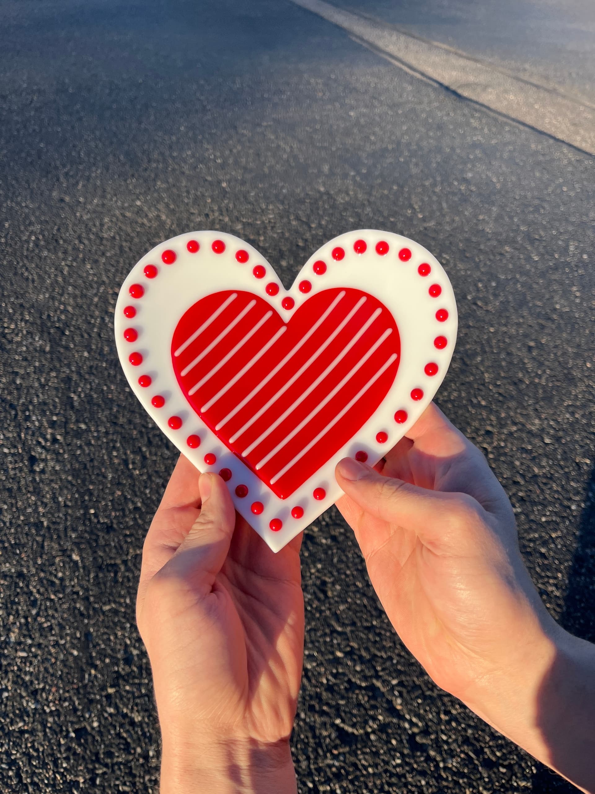 Valentine's Fused Glass Class in Denver — Make Heart-Shaped Plates