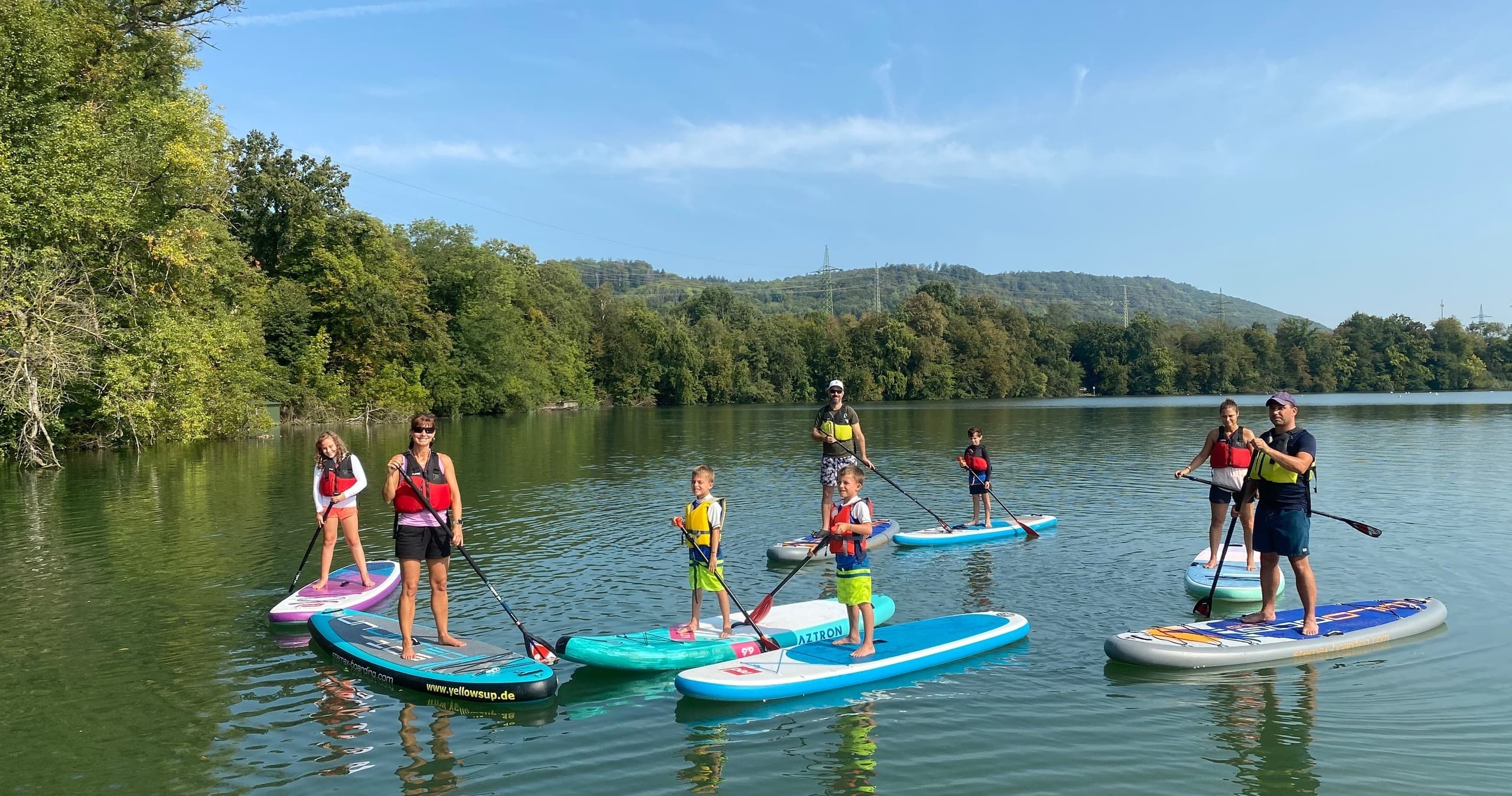 Stand Up Paddleboarding at Kraftwerks-Auen with Birs73
