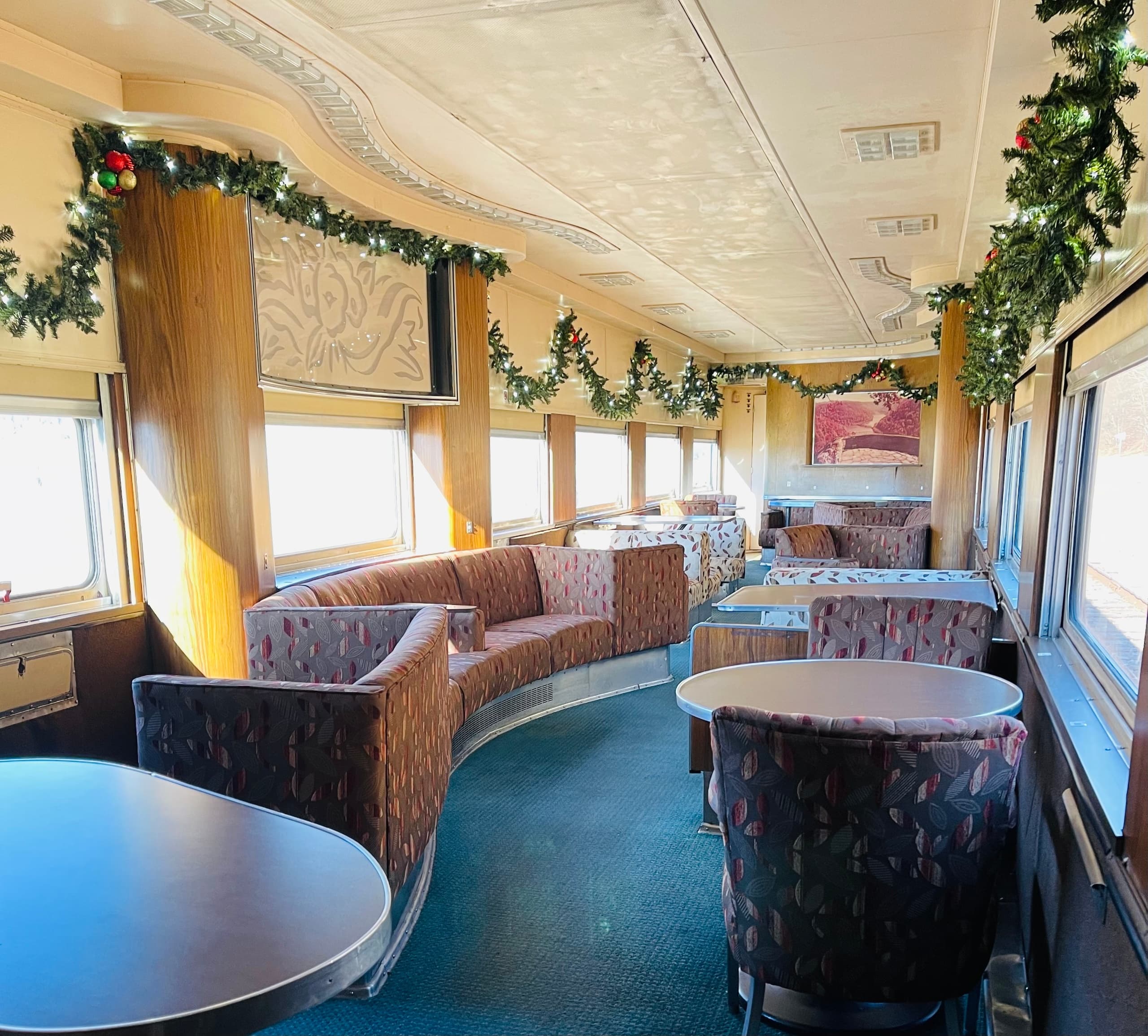 Experience Holiday Elegance Aboard the Holiday Trough Canyon Club Service in Romney, WV