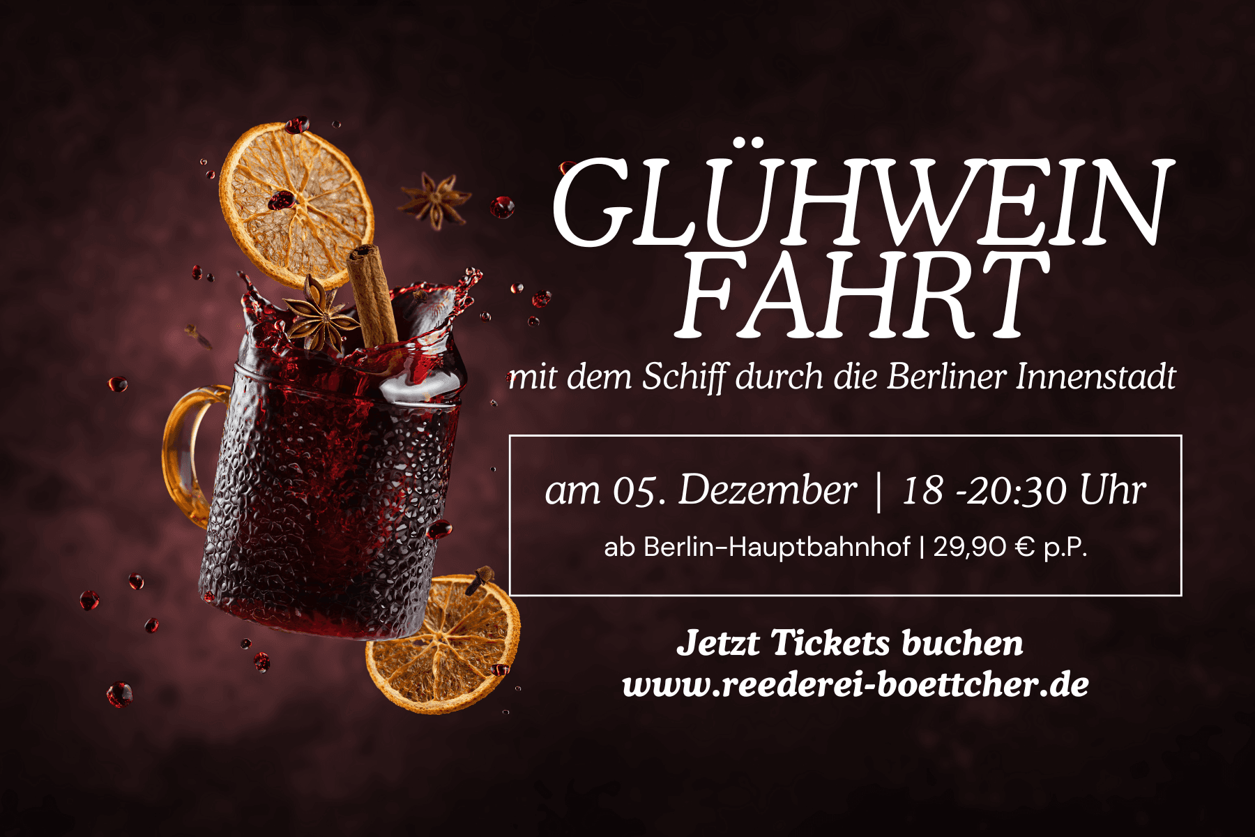 Glühweinfahrt auf der Spree: Berlin's Winter Mulled-Wine Cruise
