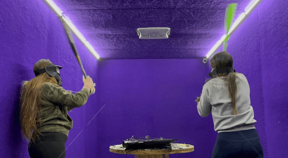 Rage Room Thrills at Smash'n and Splat'n Woodruff