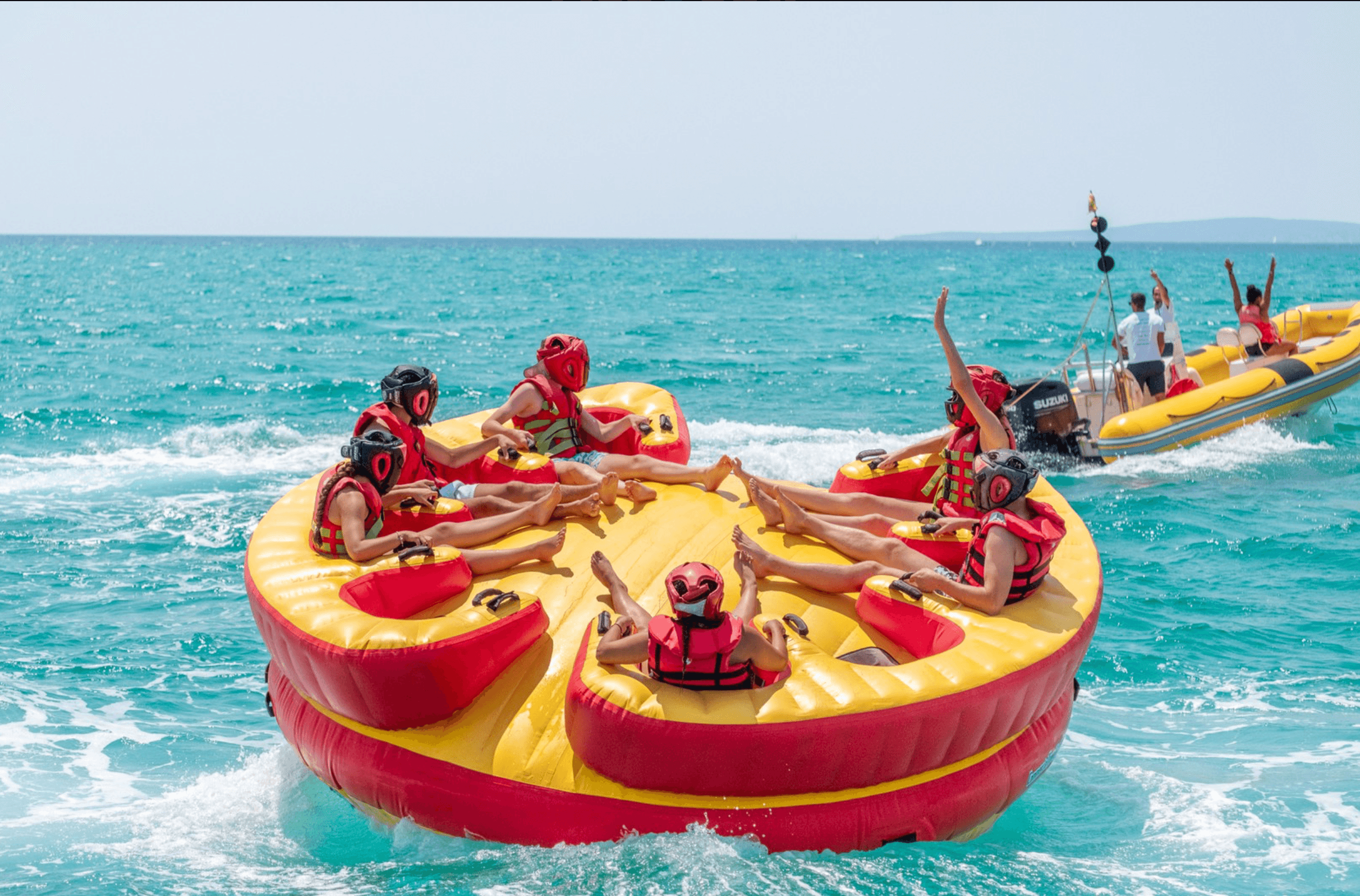 Aqua Rocket Arenal: High-Speed Inflatable Rides Off Magaluf