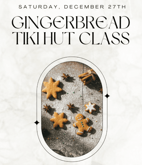 Gingerbread Tiki Workshop in Islamorada: Drift Restaurant’s Holiday Craft Experience