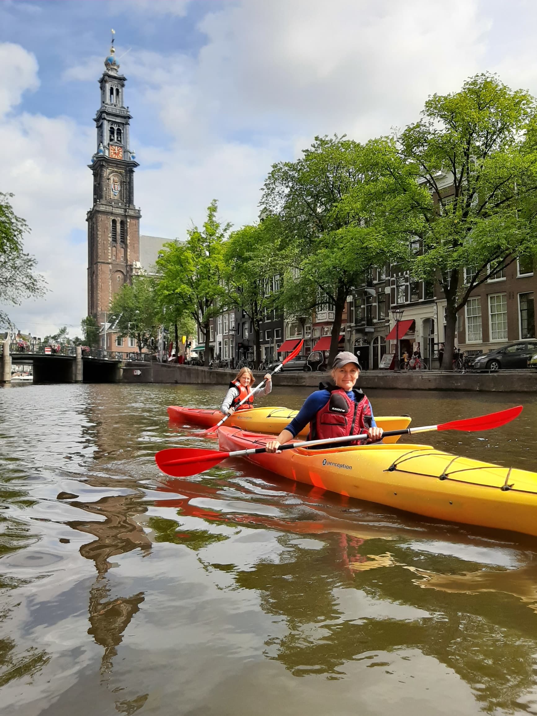 Kayaking Jordaan Canals with Kayak in Amsterdam