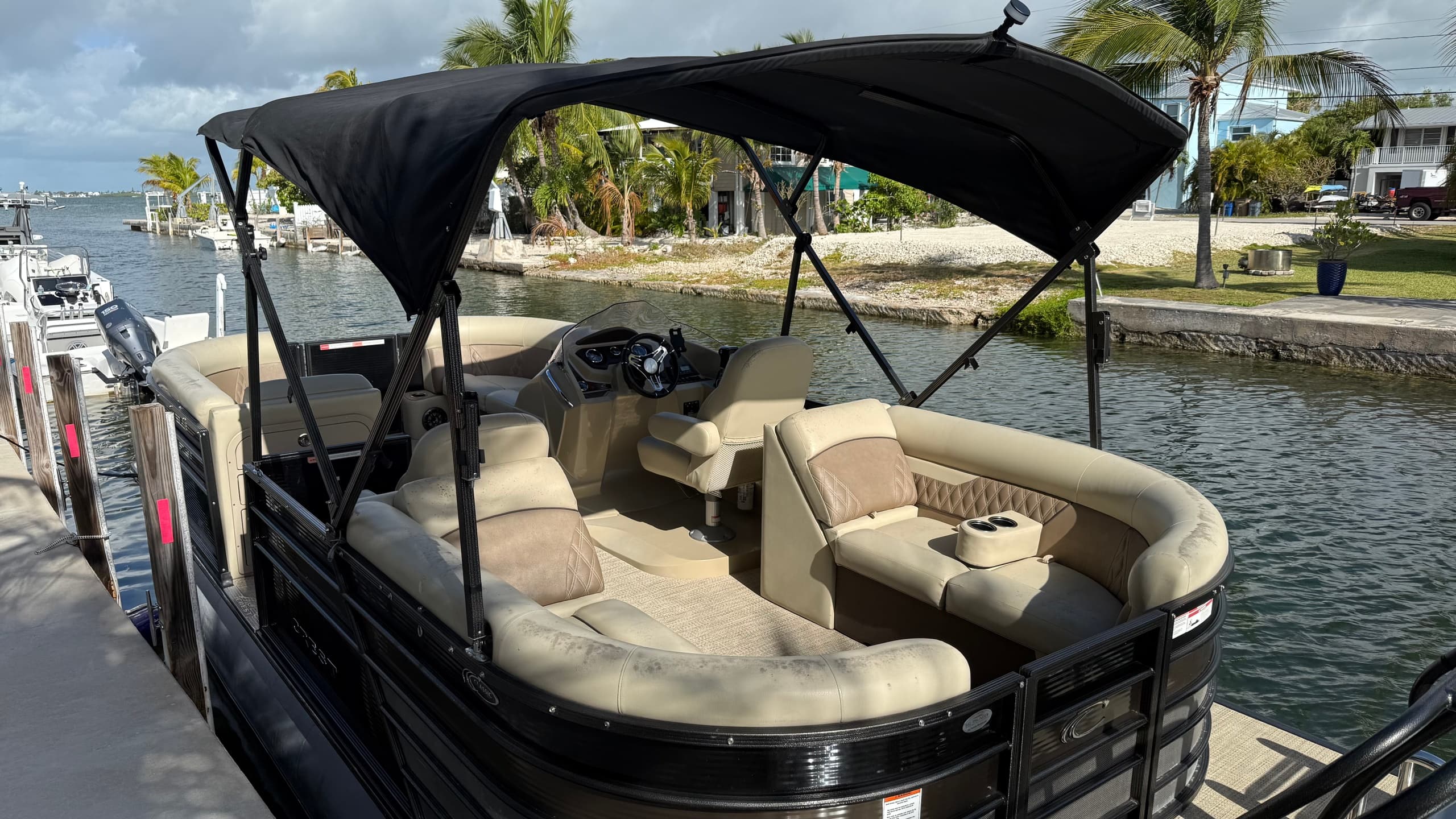 Cudjoe Key Dayboat — 22' Crest Tri Toon Pontoon for Snorkeling, Flats & Reef Cruising photo 1