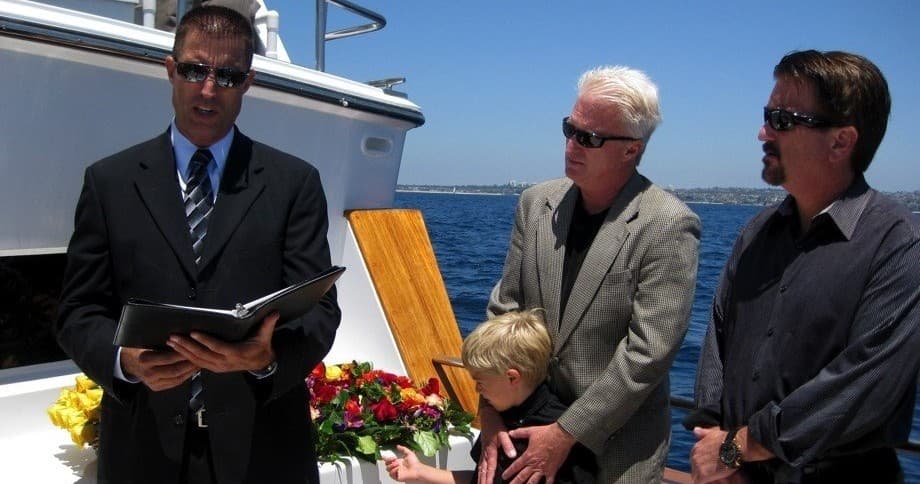 Private Scattering of Ashes at Sea in Newport Beach