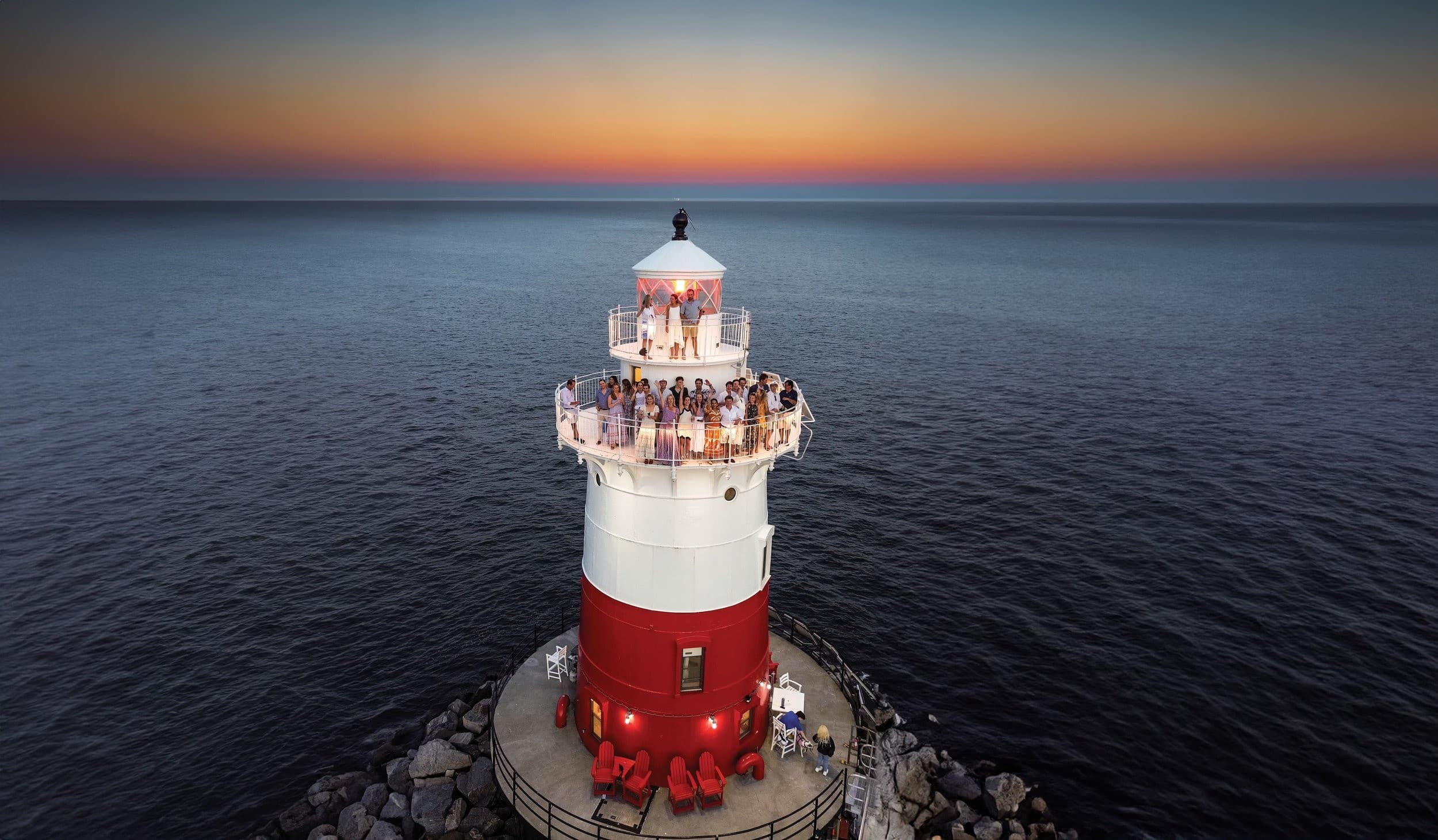 Private Event at Greens Ledge Lighthouse: Host an Unforgettable Norwalk Harbor Evening