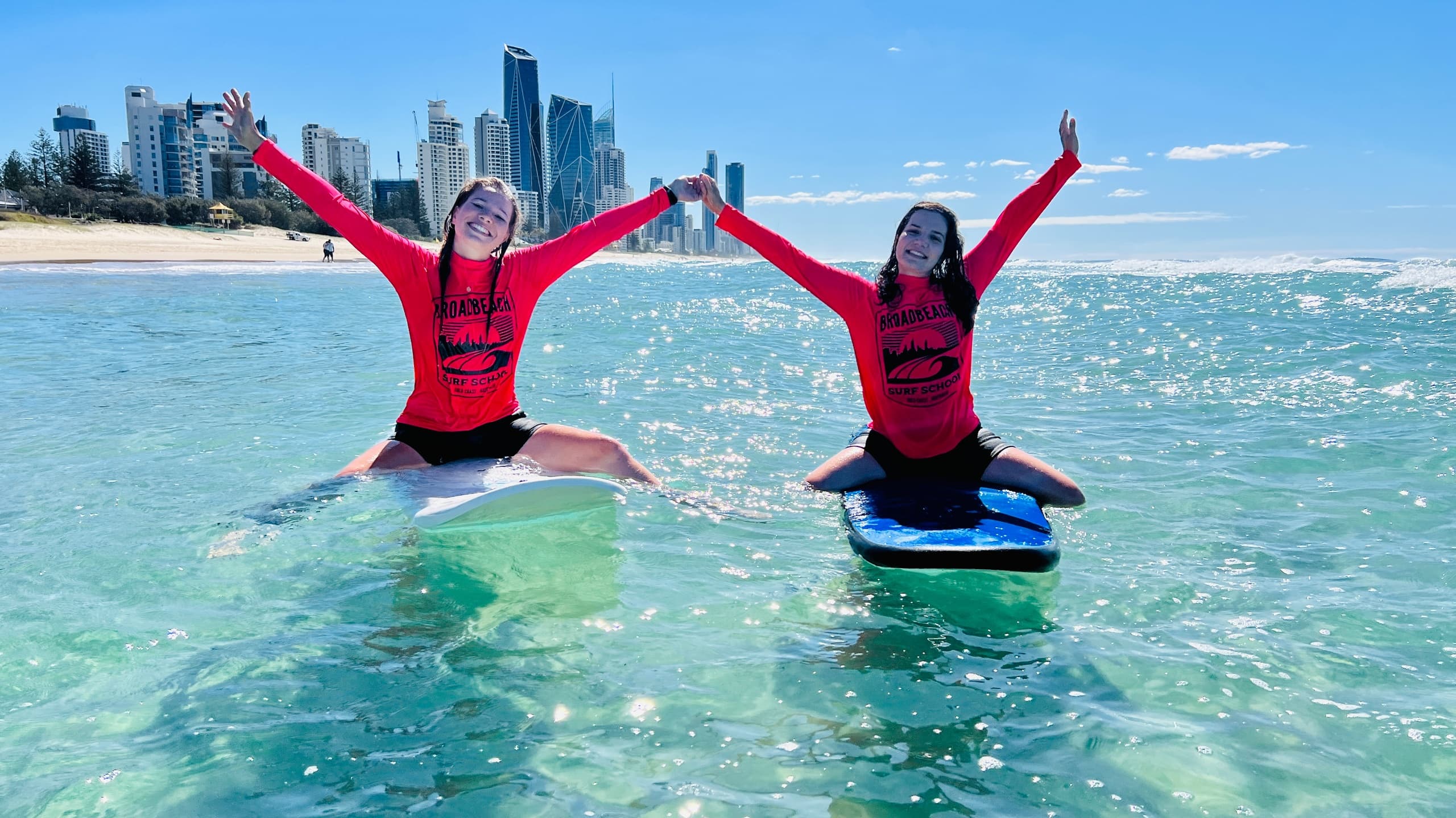 Group Surf Lessons at Broadbeach Surf School, Queensland