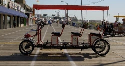 Triple Surrey Rental at Cambria Bike Rental & Surf Shop