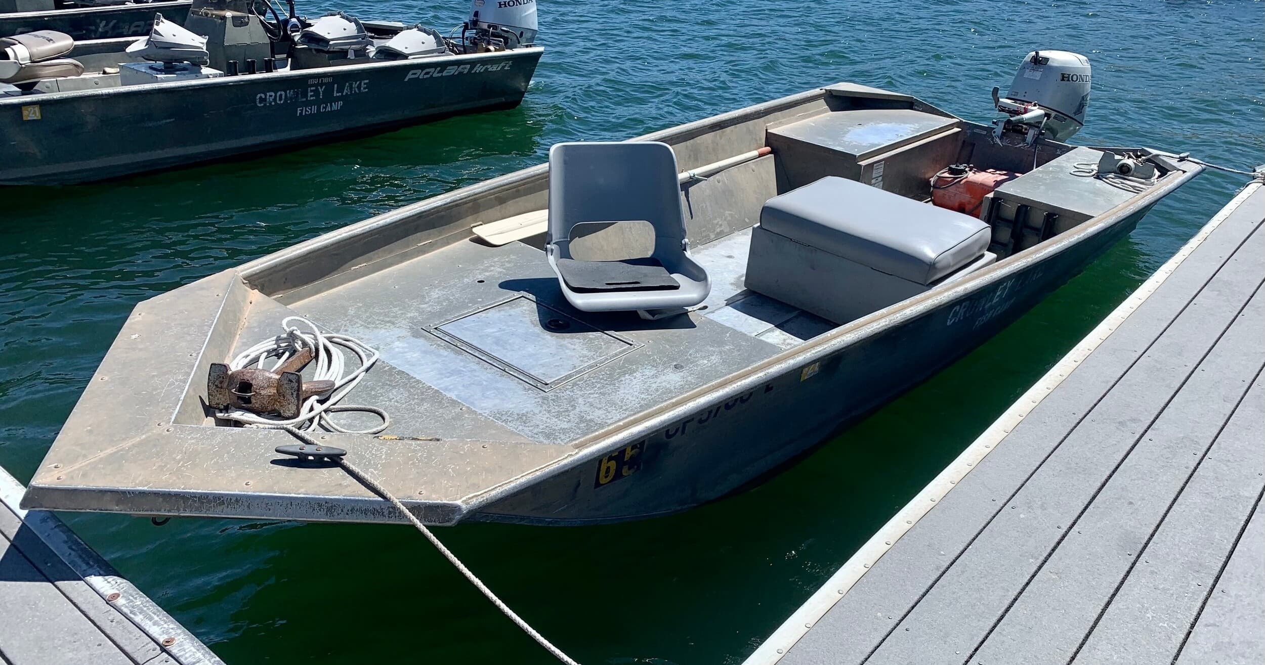 Flat Bottom Boat Adventure with Crowley Lake Fish Camp in Mammoth Lakes
