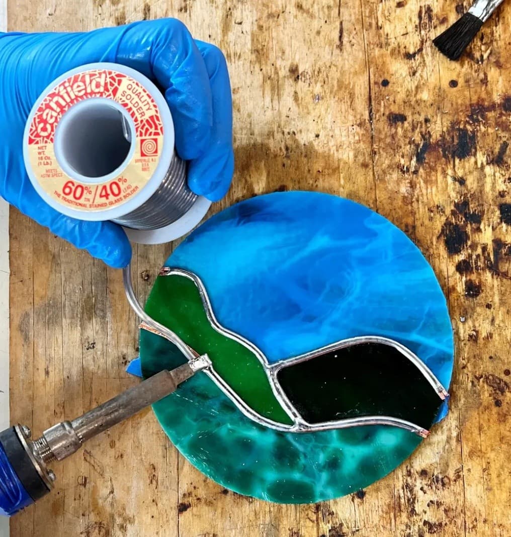 Make & Take Stained Glass Sun-catcher Class in Arvada: 2-Hour Foiling and Soldering Workshop photo 2