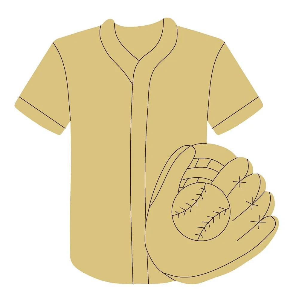 Paint a Baseball Jersey and Ball Wall Door Hang in Omaha | CorkyCanvas Workshop photo 1