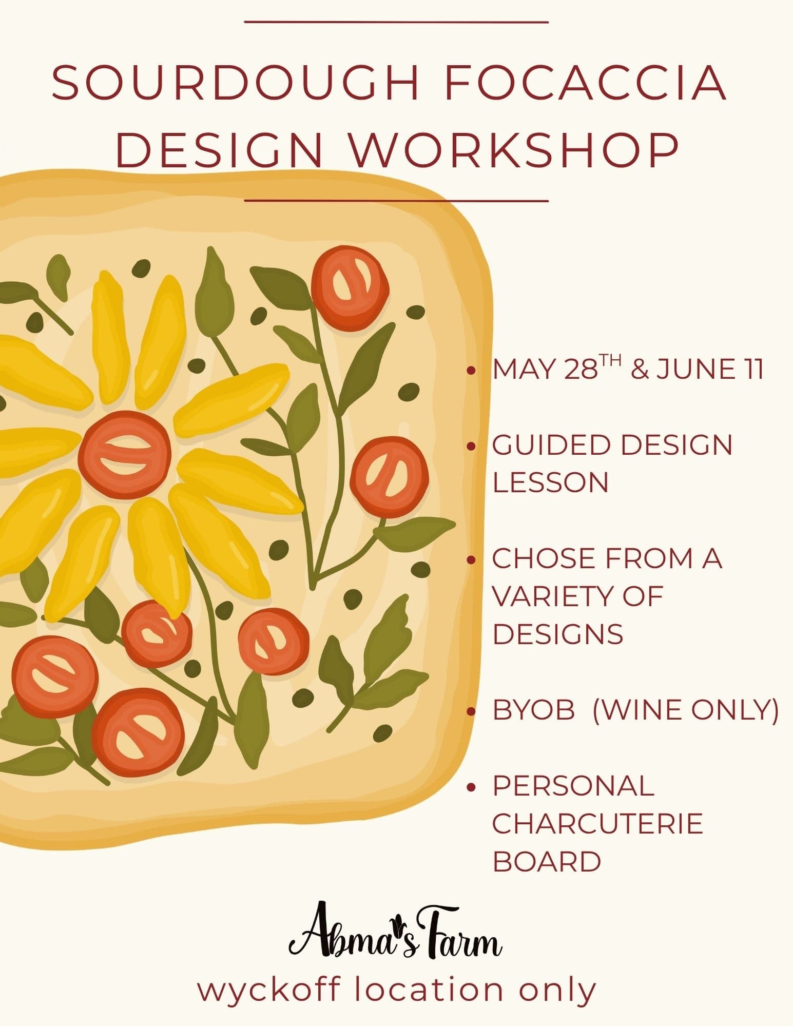 Focaccia Design Workshop at 700 Lawlins Road: Hands-On Bread Art and Charcuterie in Wyckoff photo 1