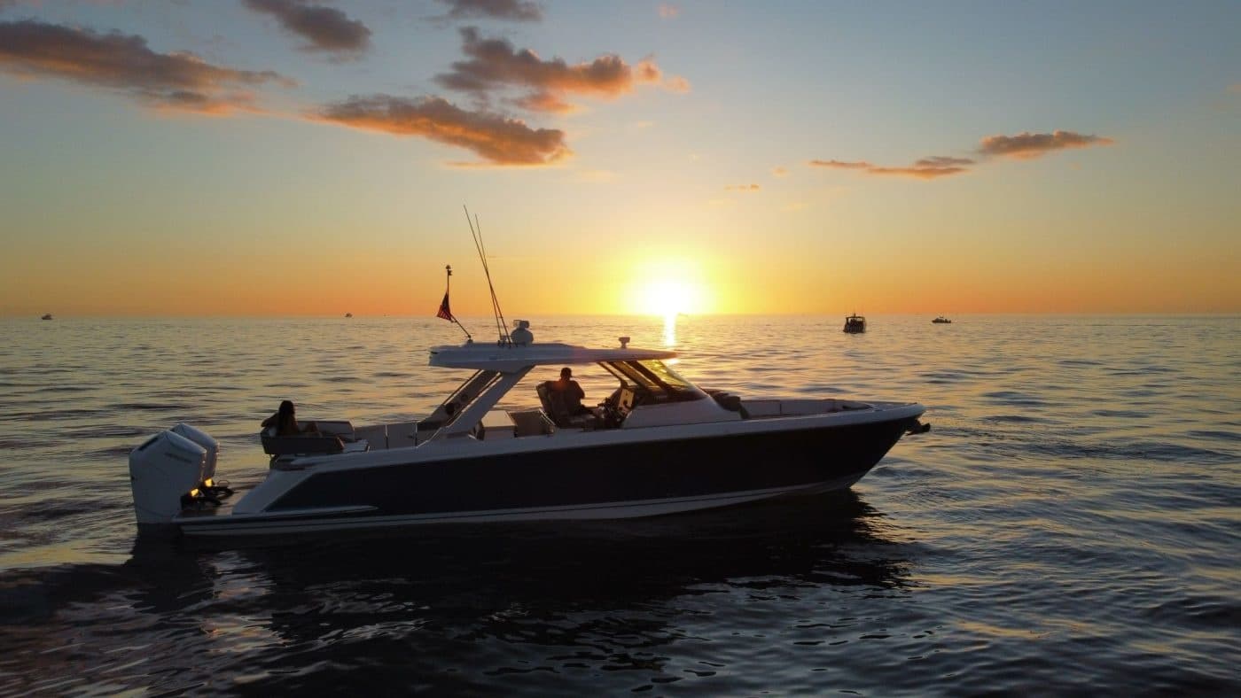 Sunset Cruise Aboard the Tiara 43LS: Half-Day Gulf Evening from Naples