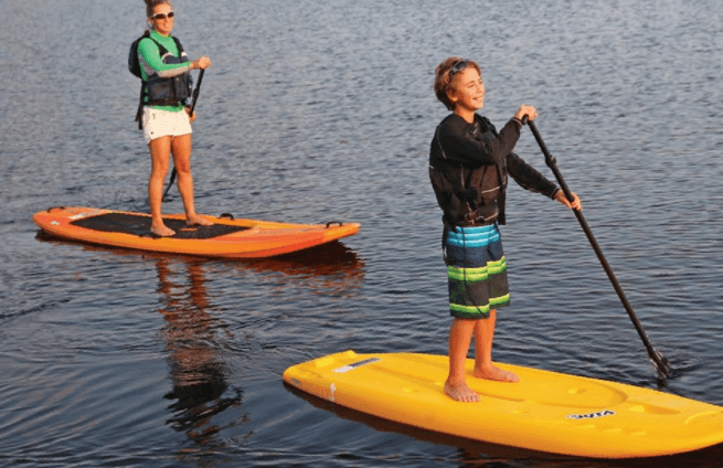 Stand Up Paddle Boarding on Lake Winnipesaukee, NH