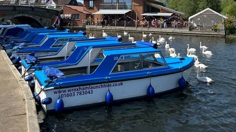 Water Activities & Wroxham Launch Hire: River Adventure in Norfolk