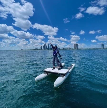 Solo Water Biking on Lake Ontario: Single Water Bike Toronto