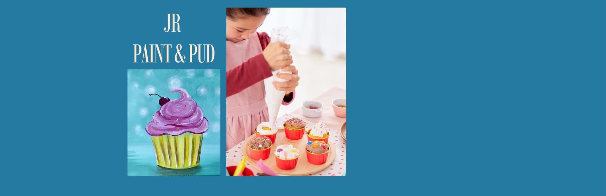 Junior Paint & Pudding: Cupcakes - Cupcake Art Workshop in Tewkesbury