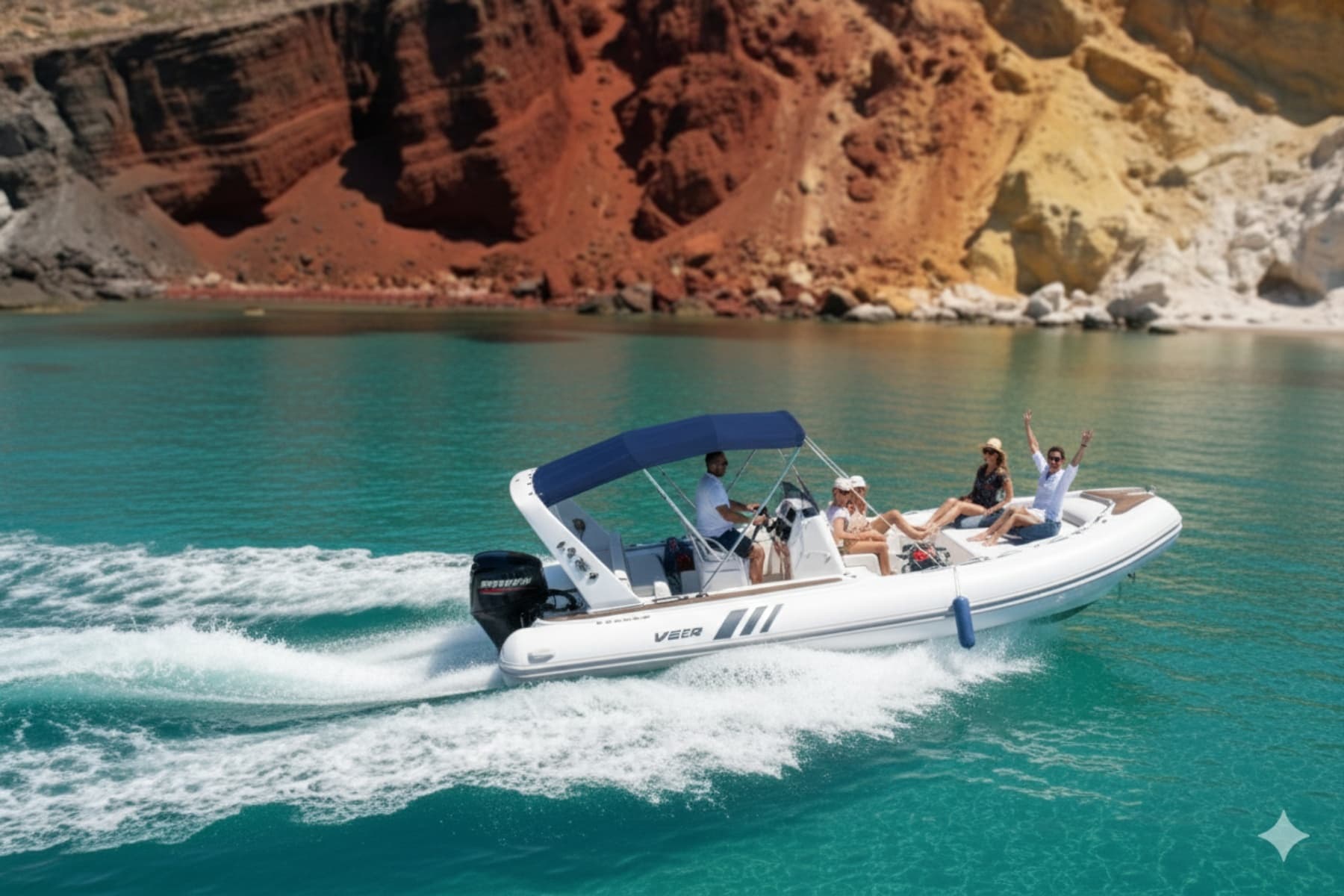 South Coast Milos Boat Cruise: Kleftiko, Tsigrado & Snorkel Charters photo 1