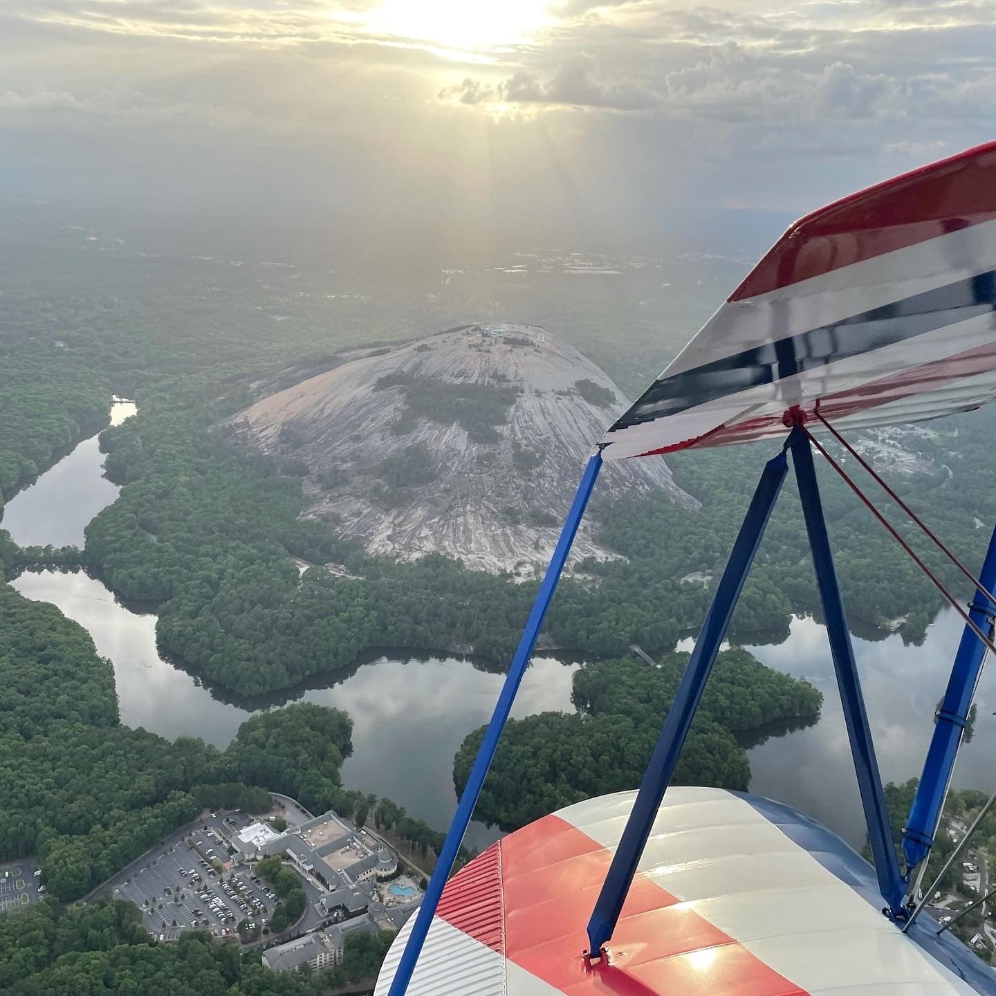 Biplane Flights Over Atlanta's Skyline and Lake Lanier