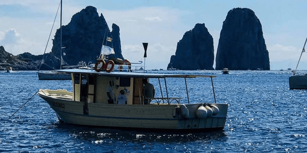 Capri Fishing Boat Tour & Island Swim near Sorrento