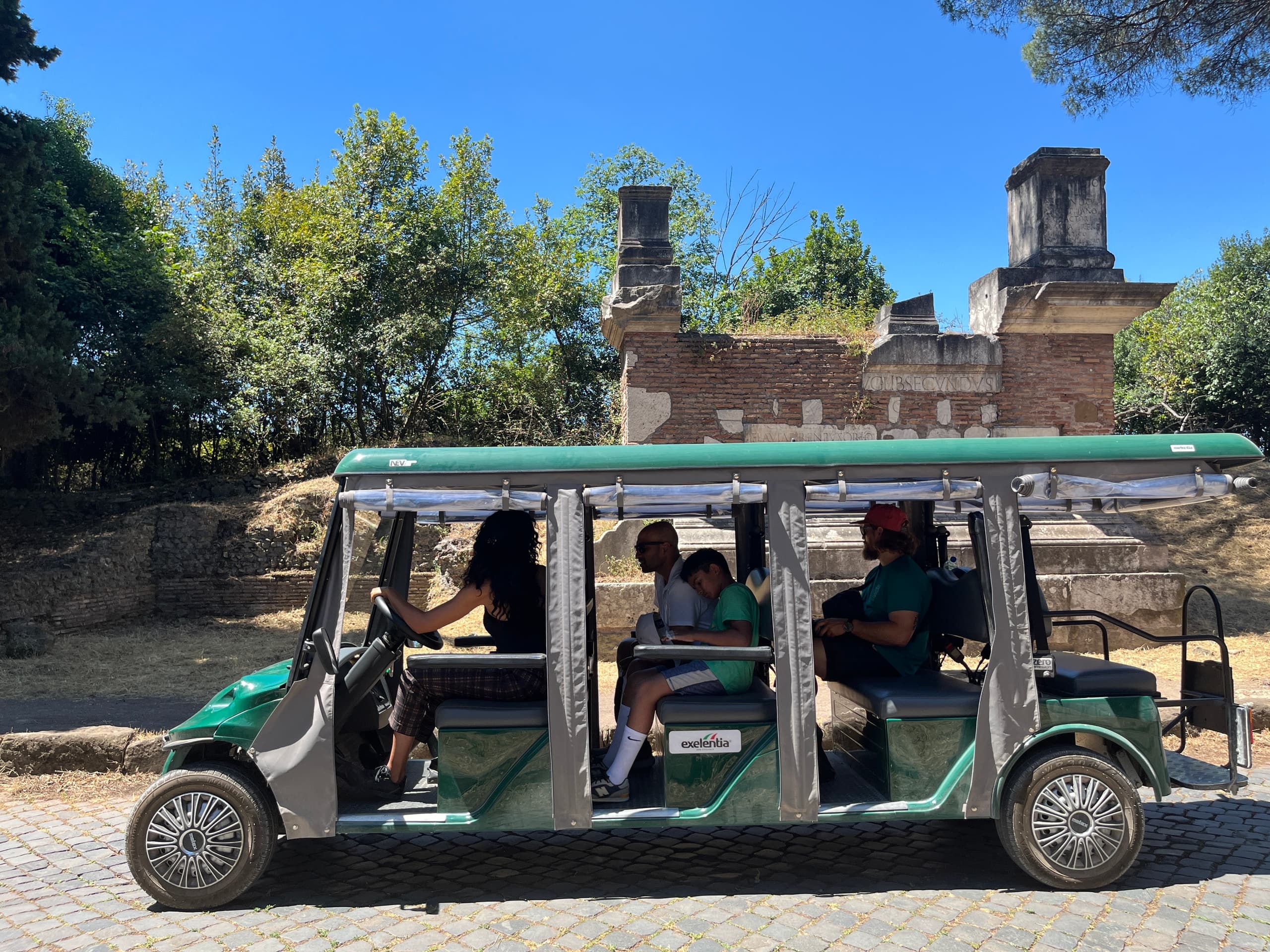 Explore Rome's Appian Way by Golf Cart: Catacombs, Aqueducts & Ancient Roads