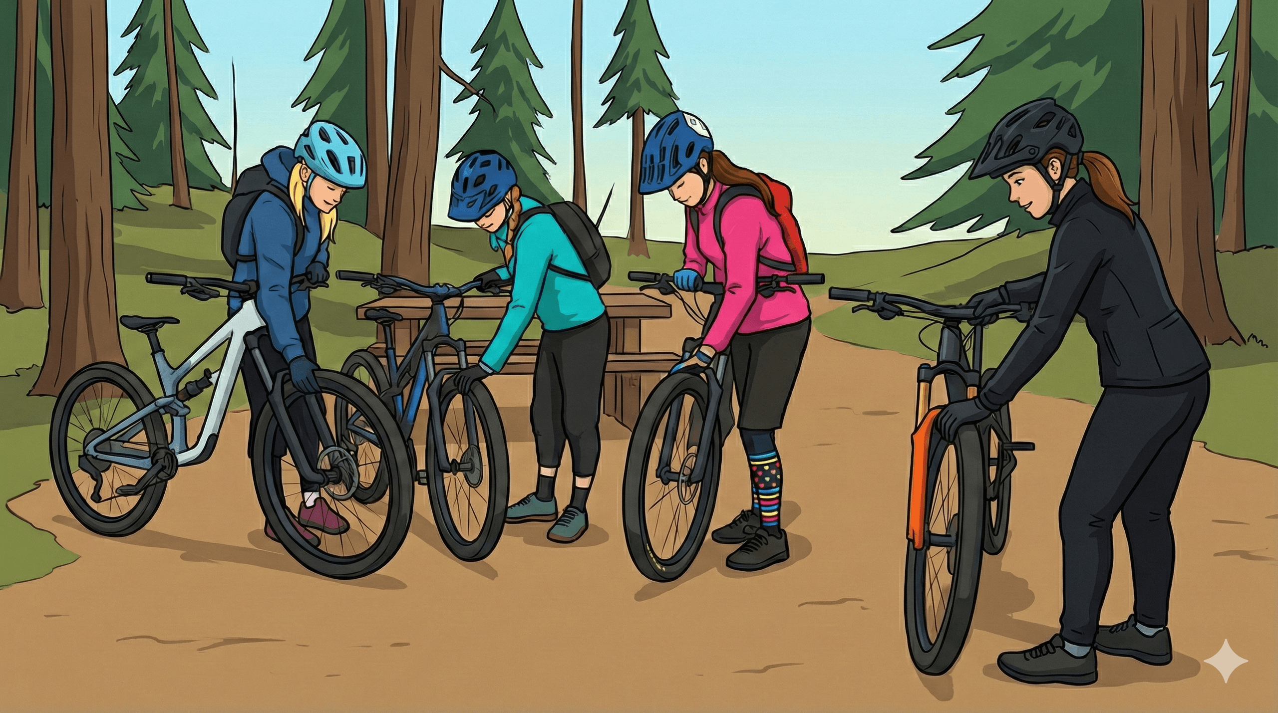 Myra-Bellevue MTB Intro for Women — Kelowna Beginner Mountain Bike Lesson photo 1