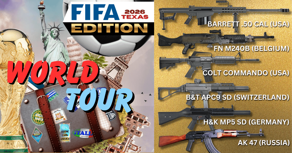 World Tour FIFA Edition: Shoot Iconic Firearms in Grapevine