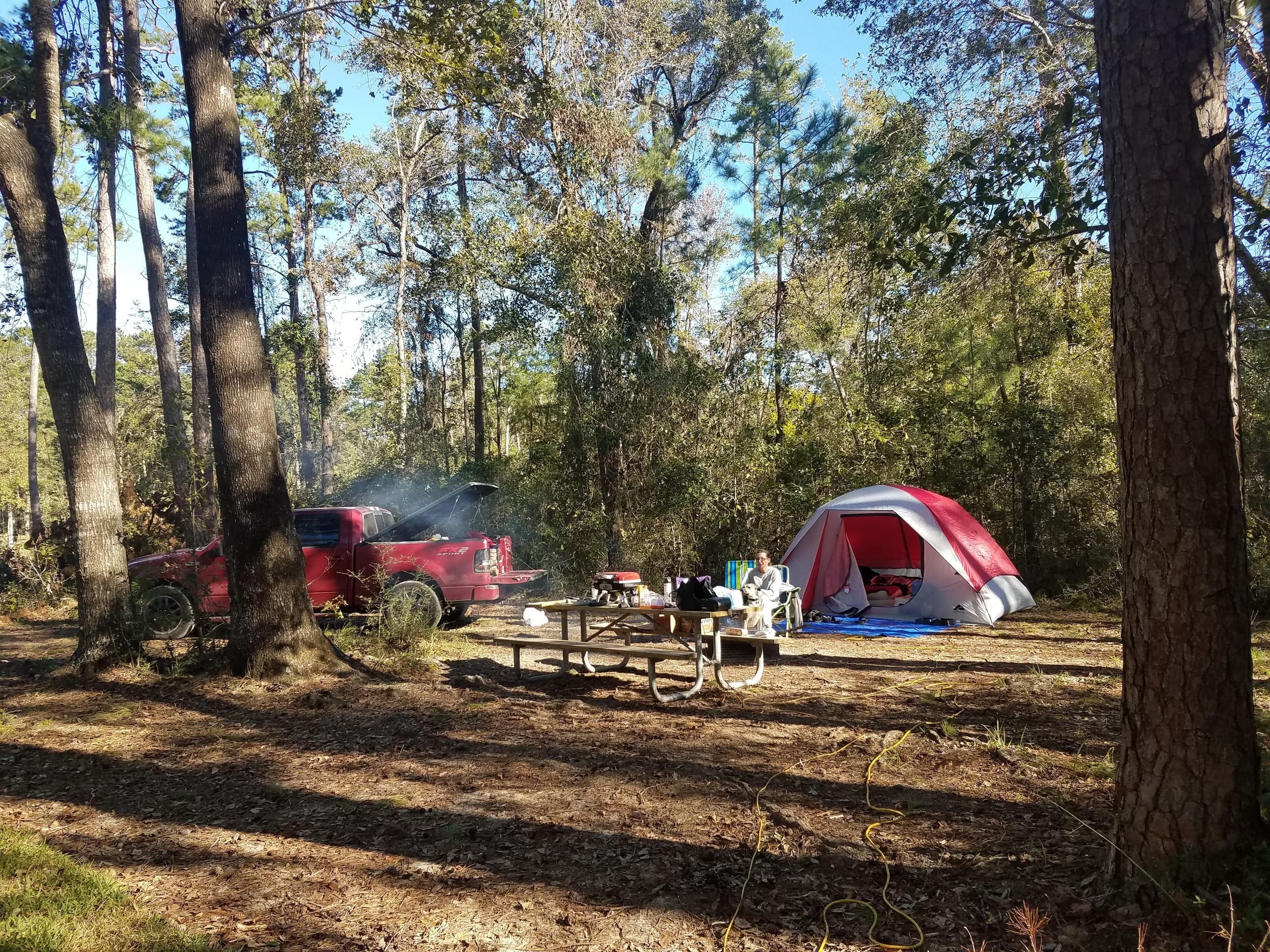 Tent Camping at Historic Blakeley State Park Delta Campground