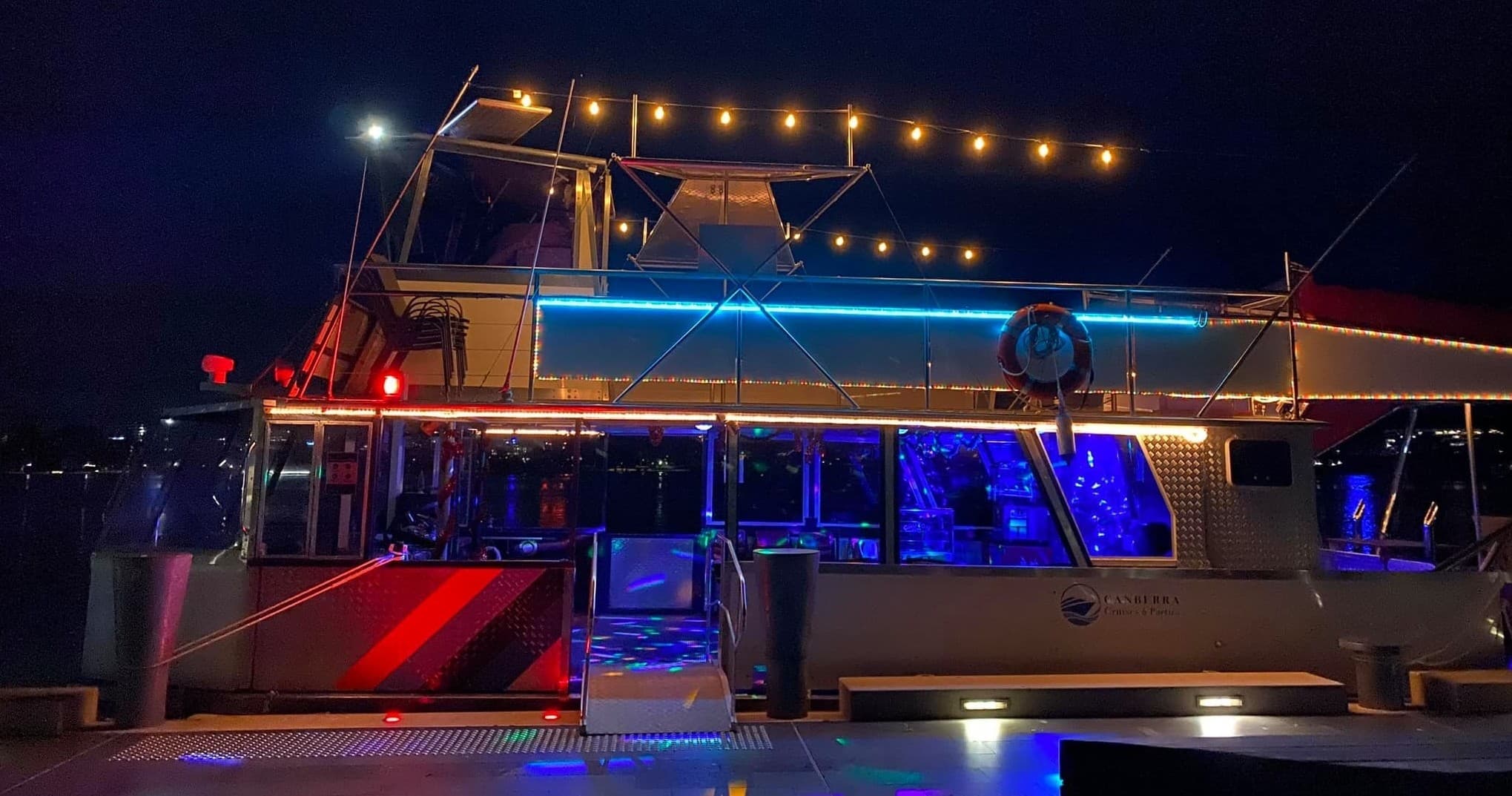 Relive the 80s on the Canberra Party Boat Cruise at Lake Burley Griffin