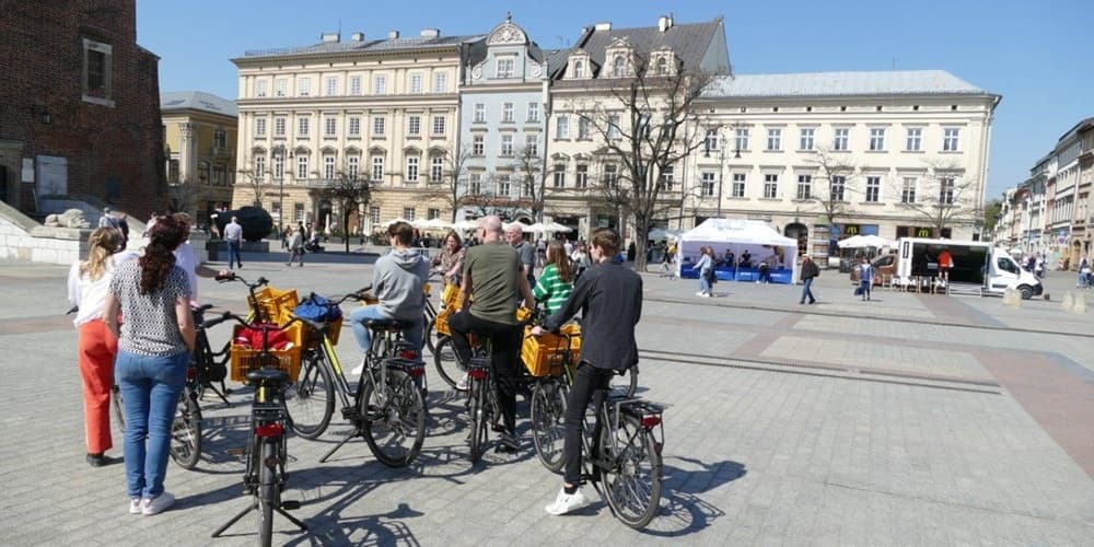 Fietstour Kraków: 3.5-Hour Guided Bike Tour of Old Town, Kazimierz & Vistula