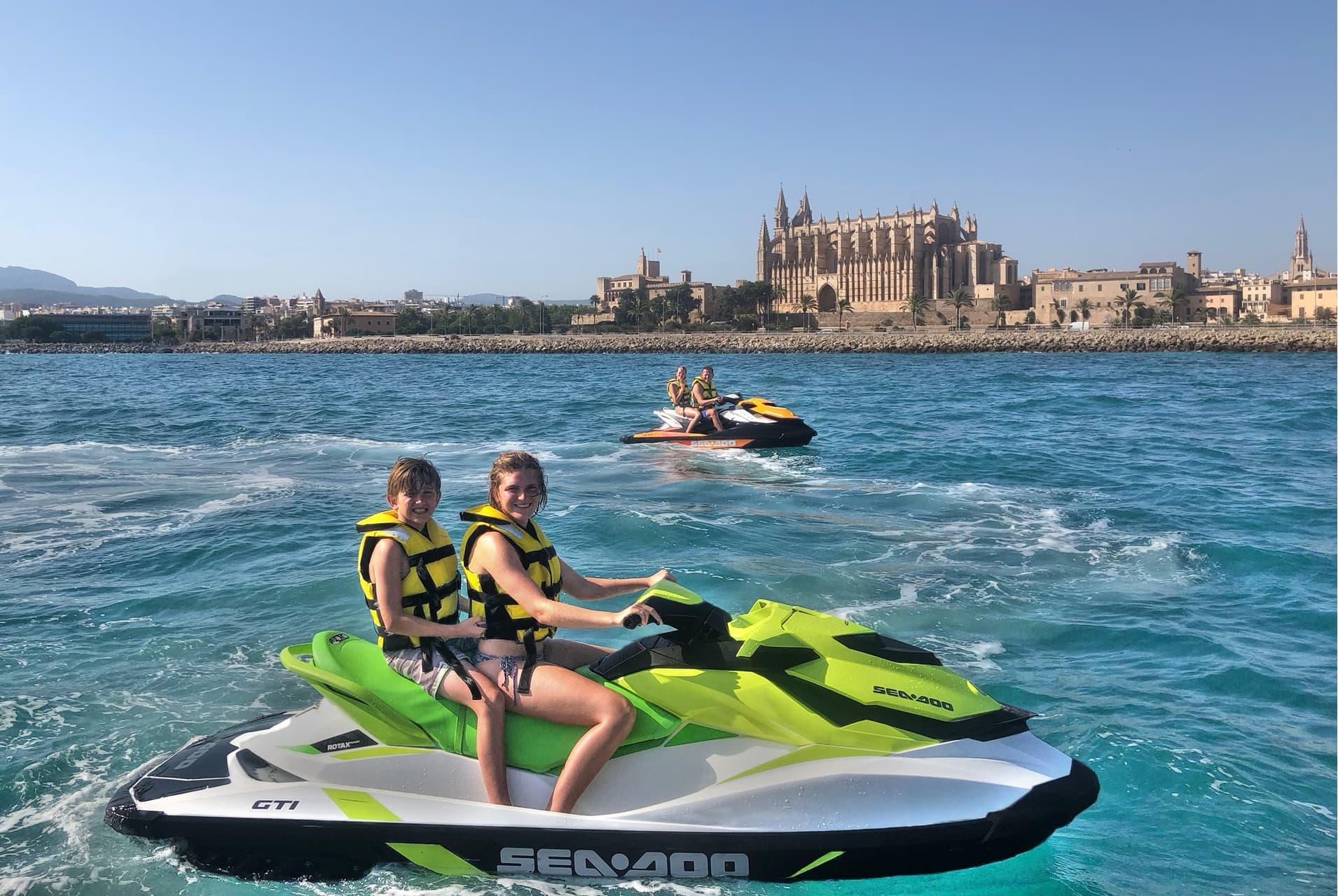 Jet Ski Adventures to La Catedral De Palma with Cala Dor on Jetski