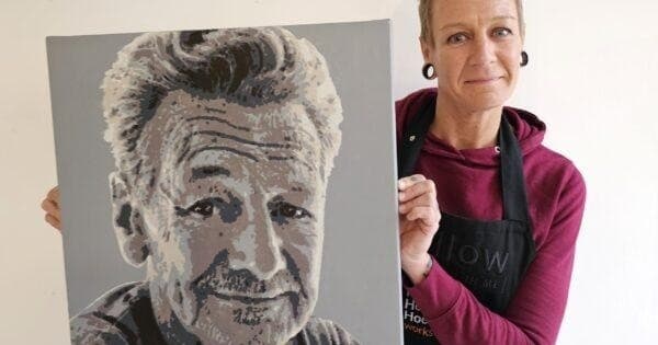 Paint a Projected Portrait: 3.5-Hour Workshop in Koog aan de Zaan