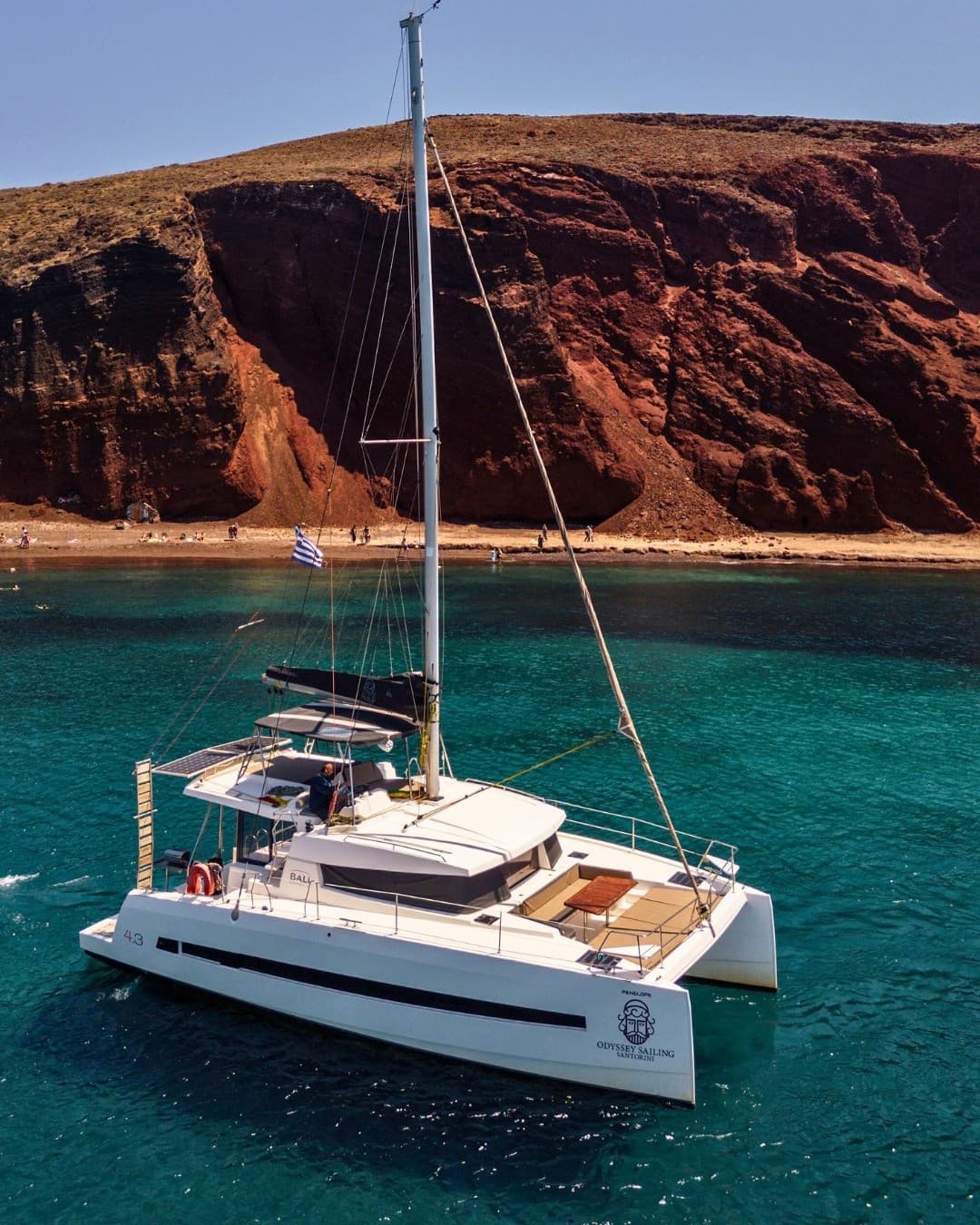 Private Santorini Catamaran Cruise: Morning & Sunset Caldera Sail with Hot Springs photo 4