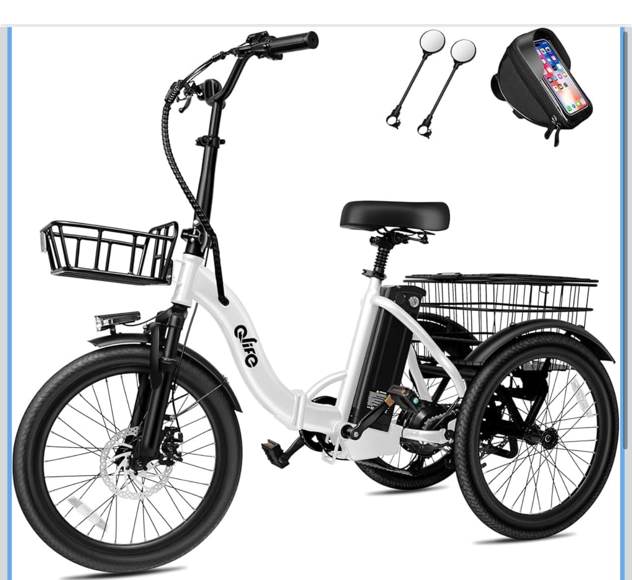 Folding Electric Trike Rides with Fat Tire Electric Bikes in Anchorage