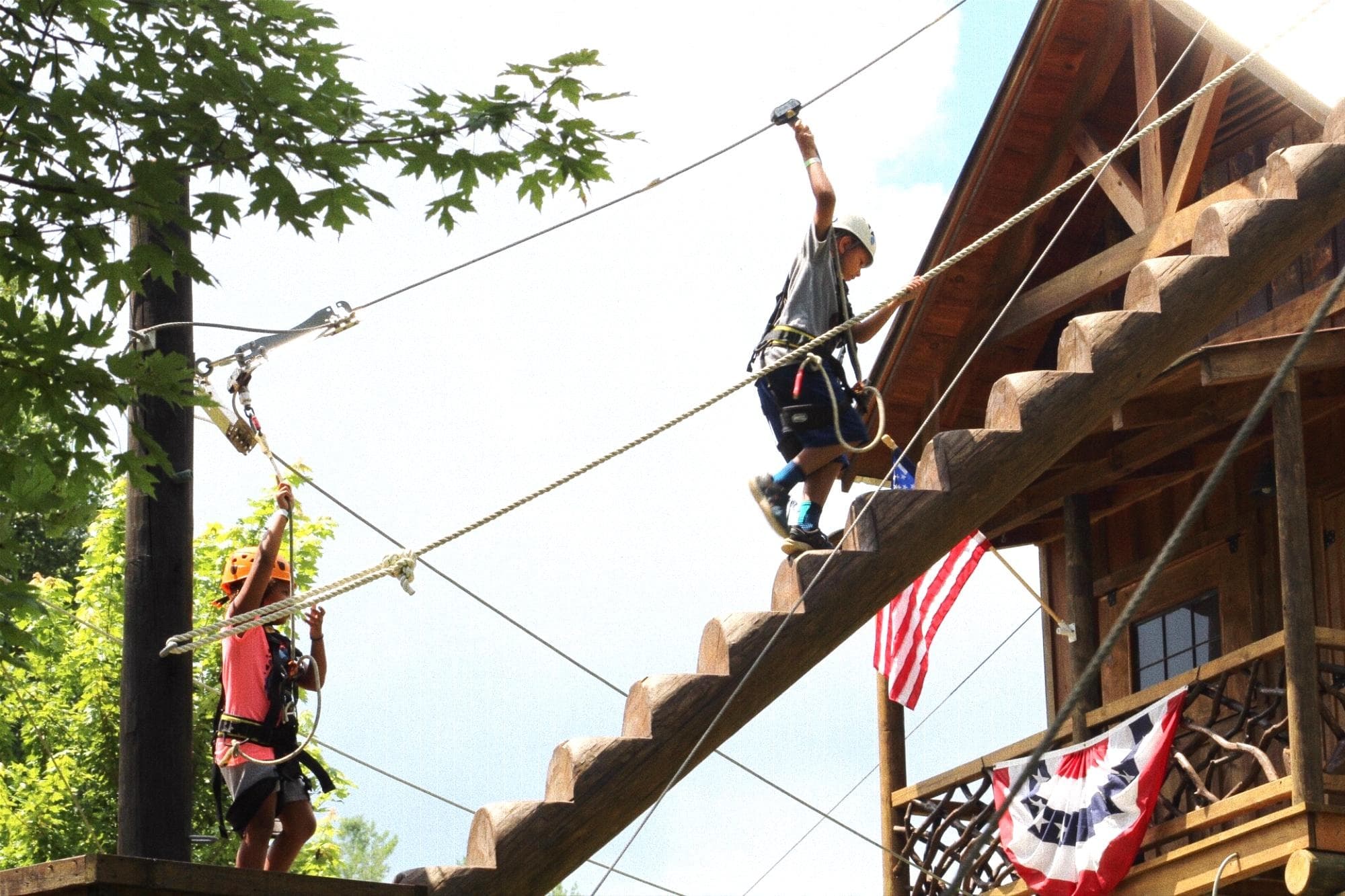 Treetop Thrills: Group Big Adventure Course at Cool River Adventures in Helen, GA