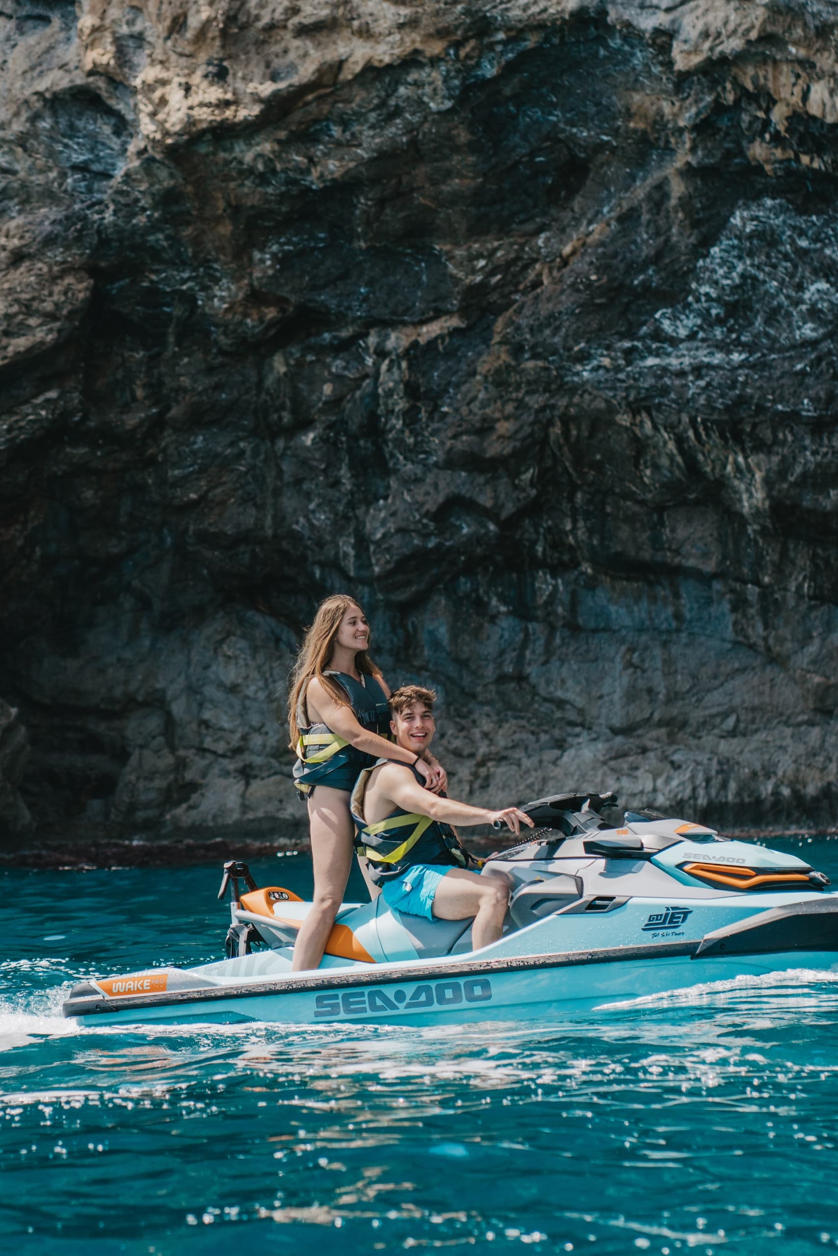 Water Activities at Playa Coll Baix & Caves by GoJet Mallorca