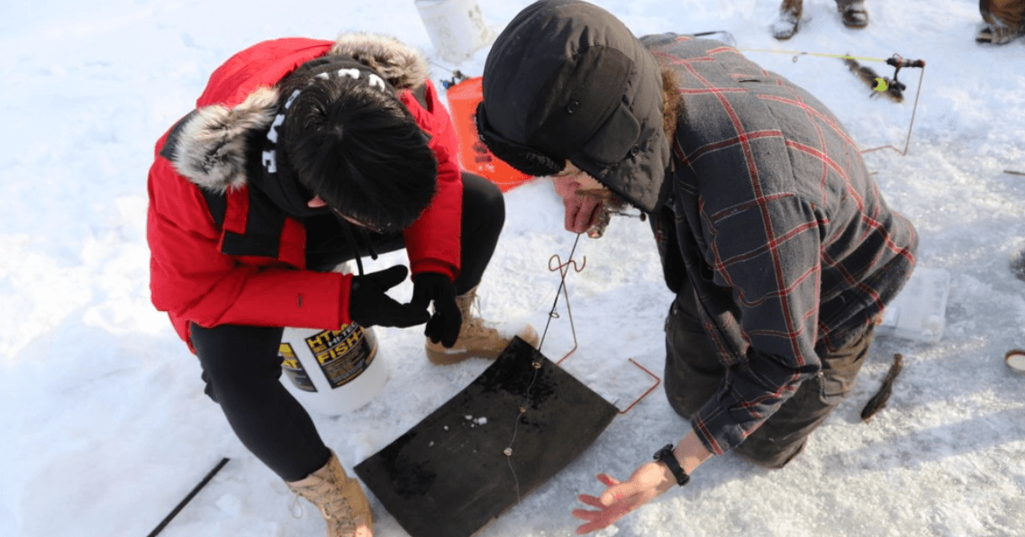 Chena Hotsprings Ice Fishing Adventure in Fairbanks, Alaska