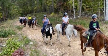 Trail Riding in George Washington National Forest with Let's Ride Horses