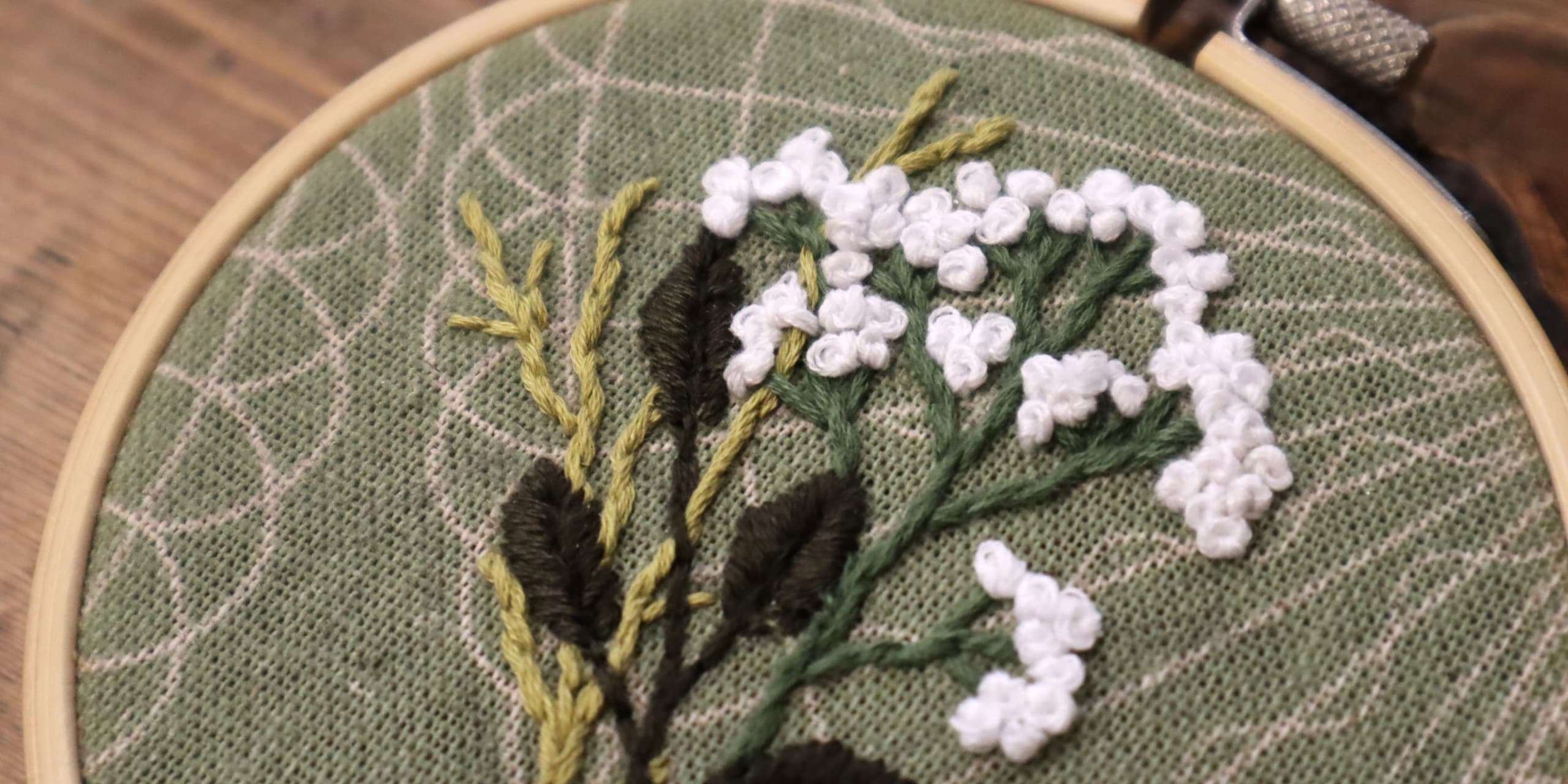Decorative Embroidery Hoop Workshop in Nottingham for Mother's Day