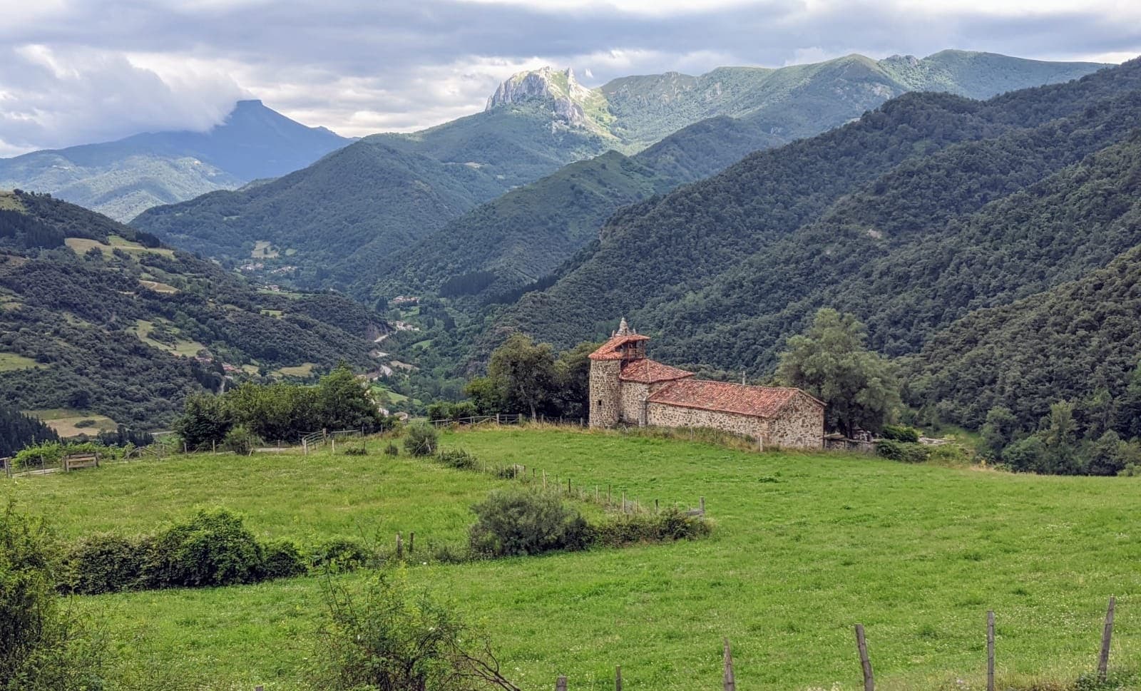 Pastoral mountain valley in Liébana, Spain ideal for hiking