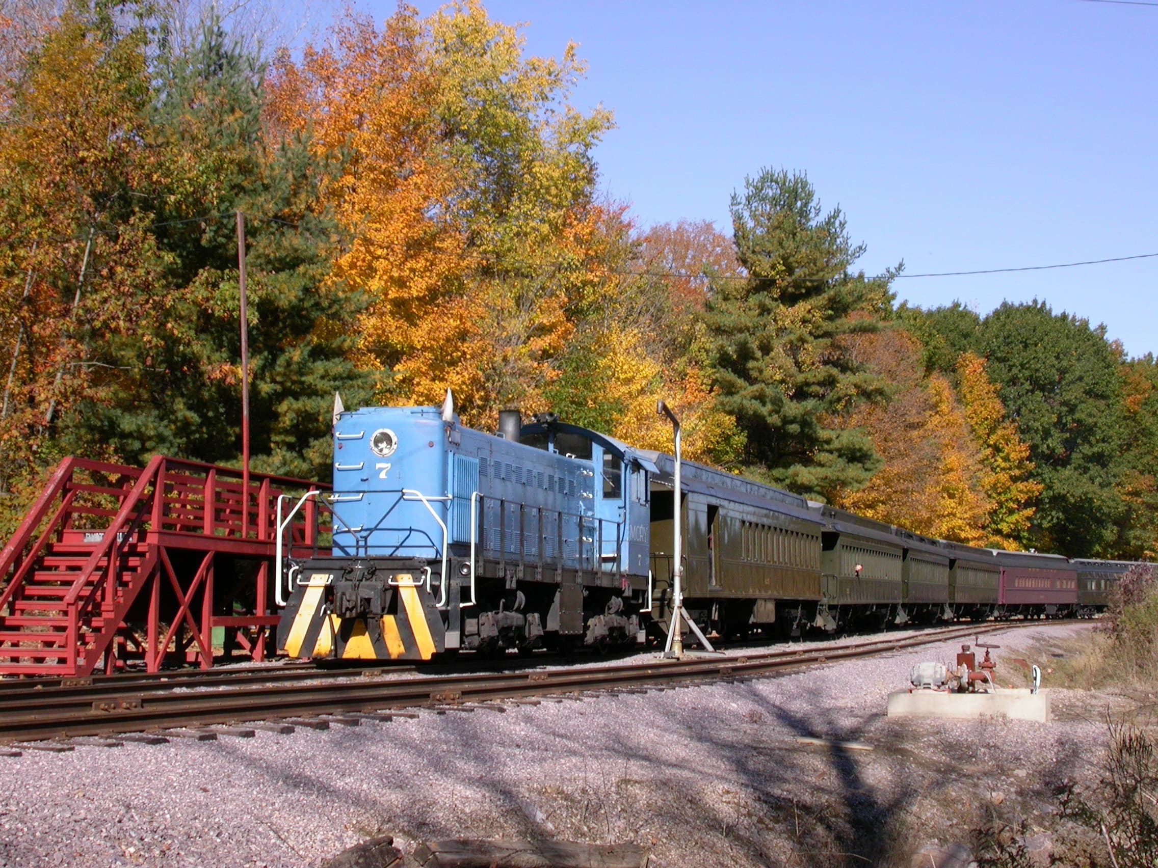 Autumn Color Coach Train Ride in North Freedom, WI