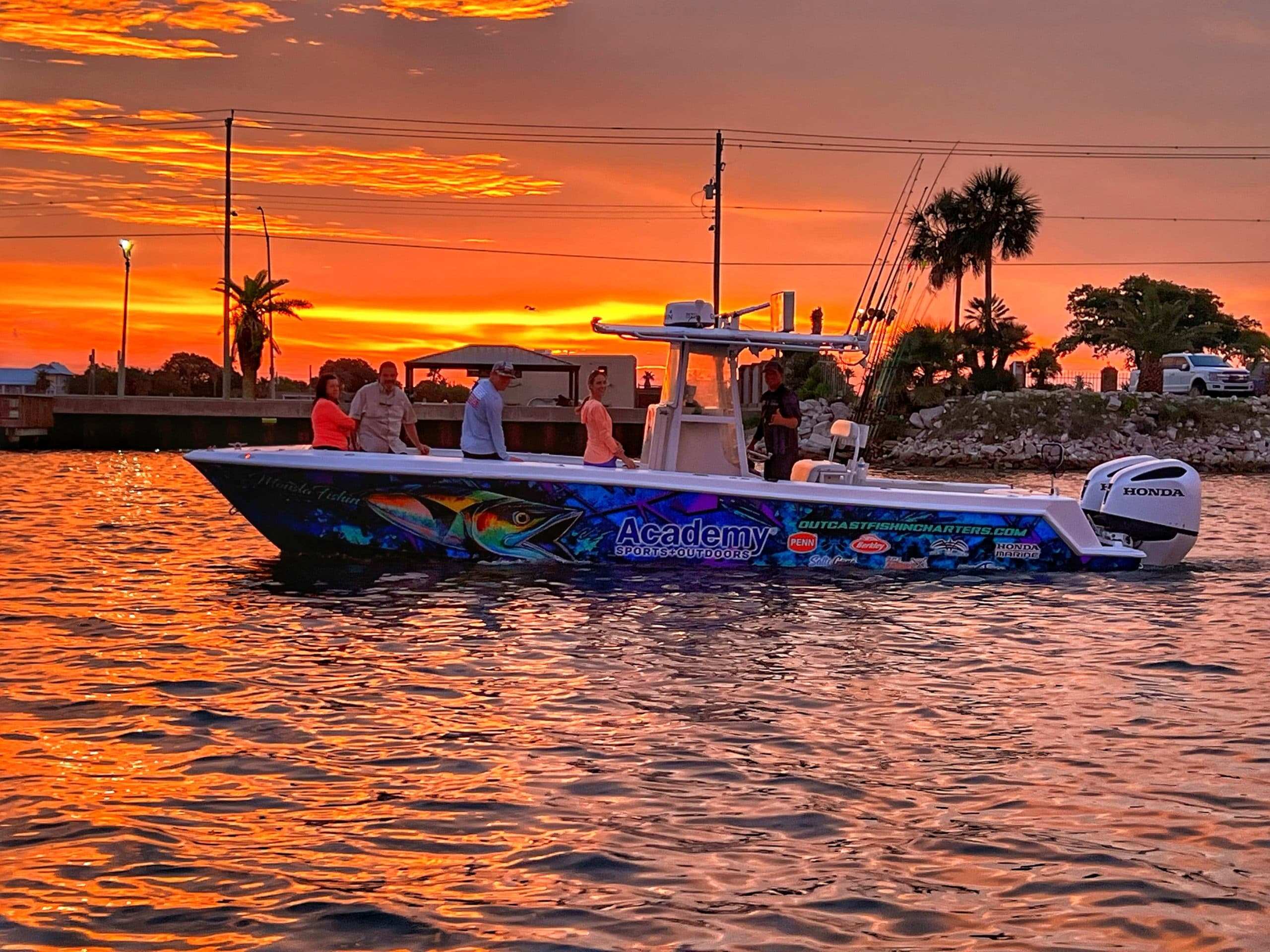 Saltwater Fishing Trip with Out Cast Fishin Charters in Gulf Coast