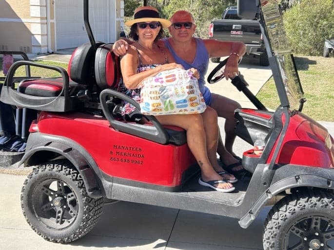 Homosassa Electric Golf Cart Rental — SDLANCH 4-Seater for Springs, Manatees & Shoreline Drives