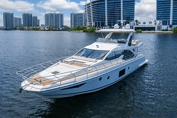 70ft Azimut GB: Private Miami Beach Yacht Charter for Groups up to 13