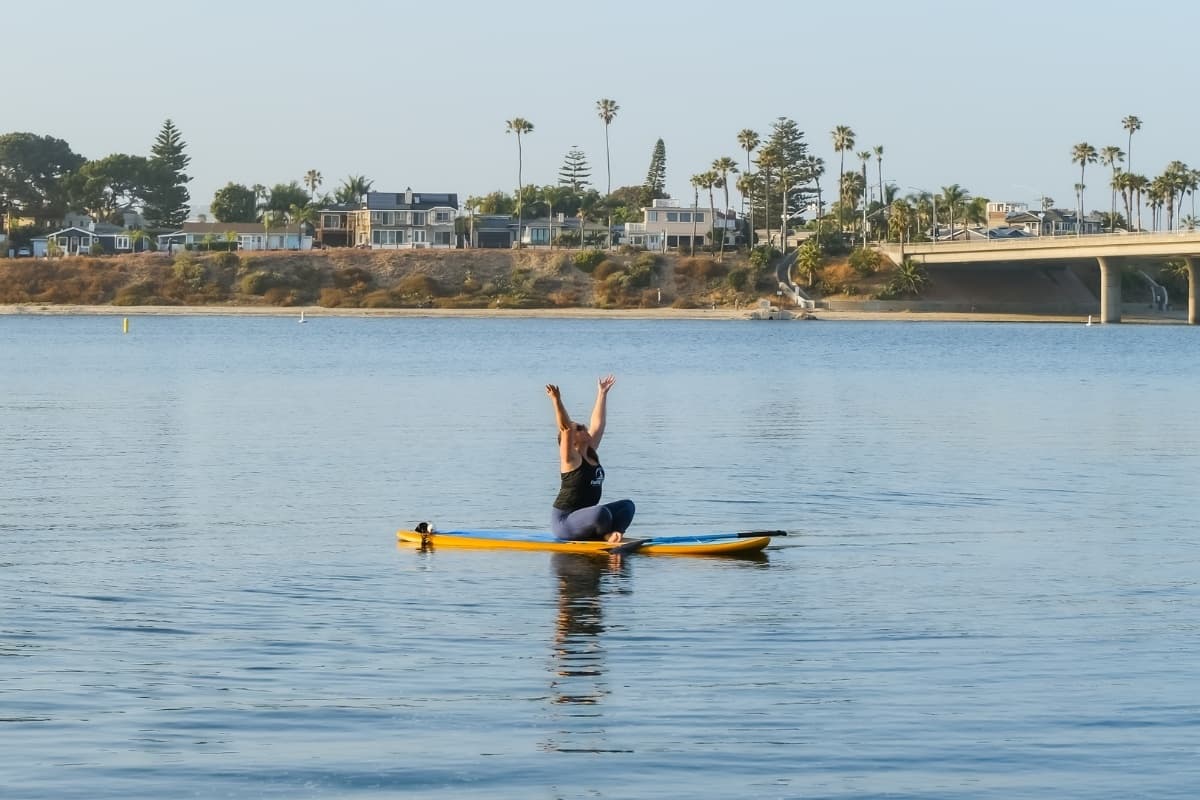 Stand Up Paddleboard Yoga on San Diego Waters